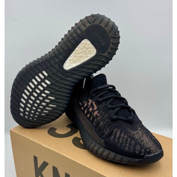 Adidas Yeezy Boost 350 V2 CMPCT Sz 8 Slate Carbon HQ6319 # 409 - Picture 7 of 8